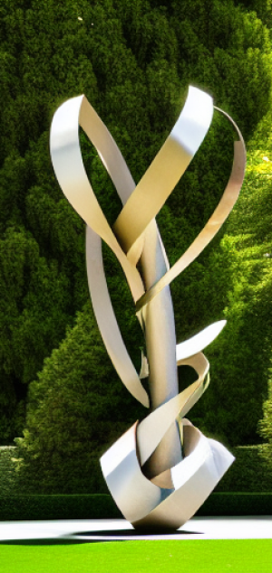 677324487_a_photograph_of_an_art_sculpture_in_the_middle_of_a_luxurious_garden_with_tree